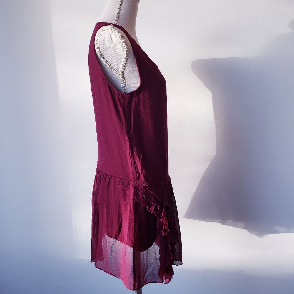 Theory Silk Ruffle Tunic - Picture 5 of 7